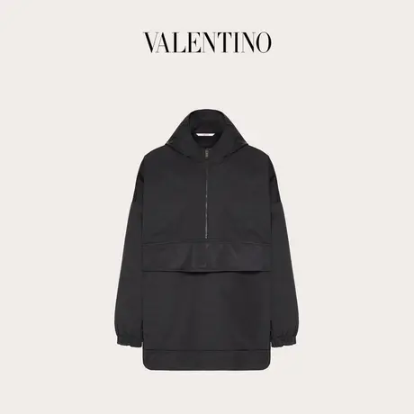 【季末优惠】华伦天奴VALENTINO男士 VLTN 印花尼龙防风衣商品大图