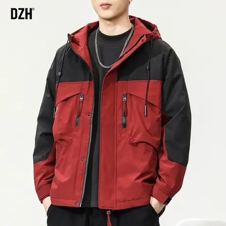 男士撞色工装棉服男款冬季加厚棉衣外套潮高级感2024新款棉袄百搭商品大图