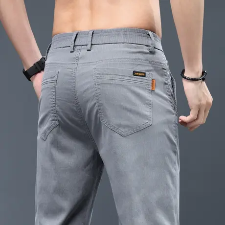 冰丝凉凉休闲裤男士夏季薄款西服正装男款西装西裤男裤子修身直筒商品大图