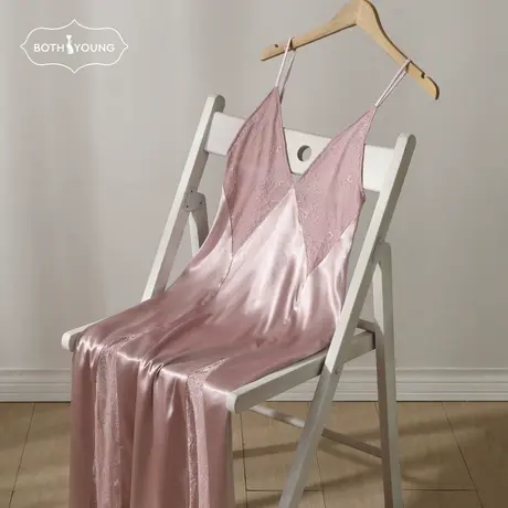 宝诗嫣法式蕾丝吊带睡裙女纯欲风睡衣女2023年新款女夏薄款家居服图片