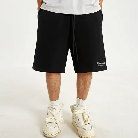 Nuthink美式休闲370g重磅短裤夏男潮牌宽松五分裤潮流大码裤子潮商品大图