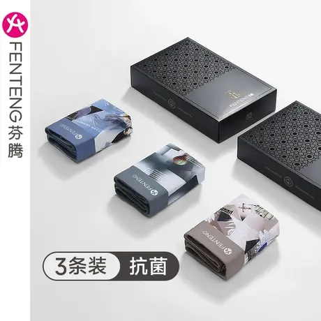 芬腾男士莫代尔内裤抗菌内裆夏季薄款冰爽凉感透气青年平角四角裤图片