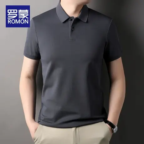 罗蒙Polo衫男短袖t恤男士夏季薄款半袖上衣潮牌2025新款休闲体恤图片