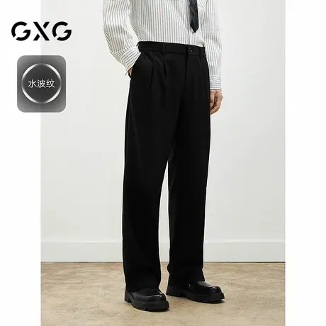 2025年春季新品春季GXG男装休闲长裤商务直筒通勤长裤#G25D021034商品大图