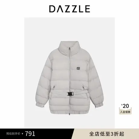 DAZZLE 地素奥莱羽绒服冬季浅灰色羽绒外套商品大图
