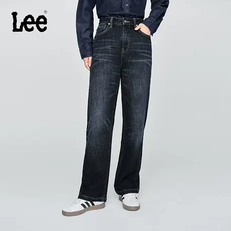 【张凌赫代言】Lee25秋冬新品429标准中腰直脚五袋款深蓝女牛仔裤商品大图