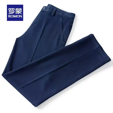 【官方正品】罗蒙牛仔裤男春季新款宽松直筒休闲裤商务男裤爸爸装图片