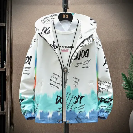 春秋季青少年休闲潮流外套男孩夹克高中初中学生帅气大童秋装上衣商品大图