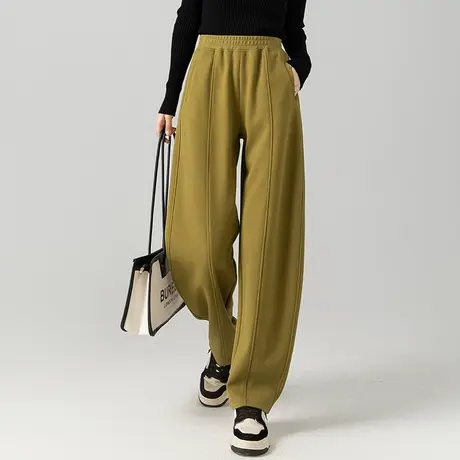 窄版阔腿裤女2024新款春秋显瘦裤子网红香蕉裤休闲运动高腰直筒裤商品大图