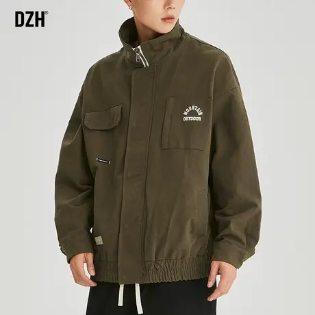 男士美式复古外套男潮高级感秋季新款2024爆款男装底特律工装夹克商品大图