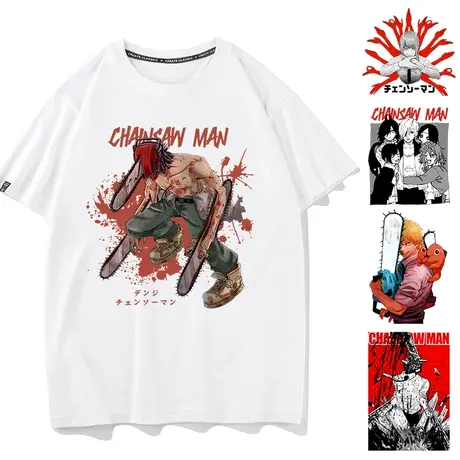 秀洛电锯人T恤短袖周边男学生链锯人漫画女波奇塔动漫二次元t恤商品大图