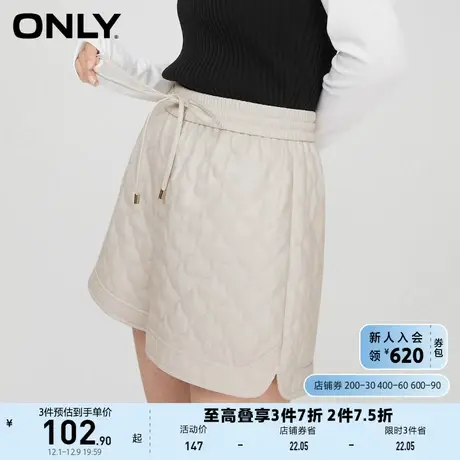 ONLY奥莱夏季宽松时尚短裤高腰百搭纯色休闲裤女商品大图