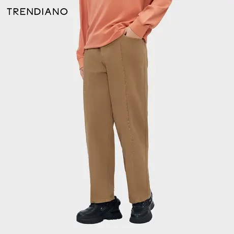 TRENDIANO立体解构宽松牛仔裤2024年春季新款休闲百搭直筒裤长裤商品大图