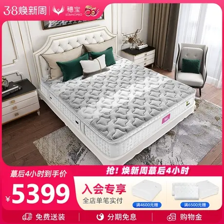 穗宝乳胶床垫独立弹簧软硬两用1.5米1.8m床席梦思床垫HOME探梦者商品大图