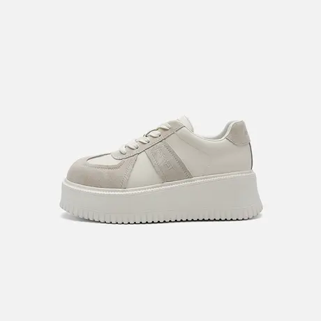 Nine West/玖熙2025年夏季新款厚底时尚休闲鞋女圆头松糕德训鞋图片