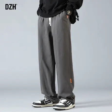 男士秋季直筒休闲裤男韩版潮流宽松垂感阔腿裤2023新款运动长裤子商品大图