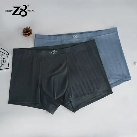 Z8冰丝内裤男生四角裤一片式网孔透气宽松青年运动男平角裤头夏季商品大图