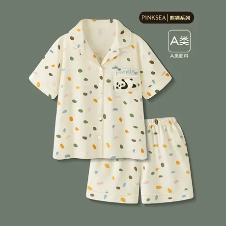 Pinksea莫代尔睡衣女款夏短袖短裤新款夏季家居服夏天女士可外穿商品大图