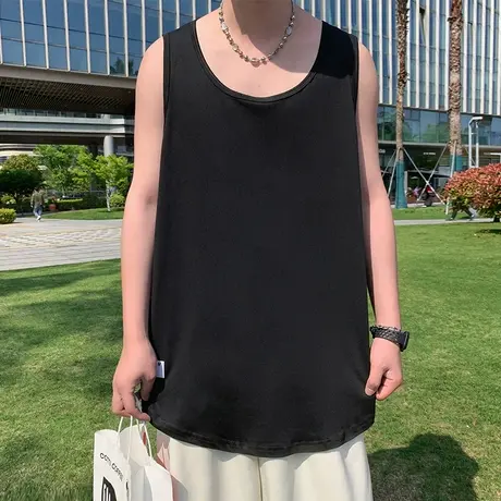 运动背心男夏季2025新款冰丝速干男士坎肩跑步健身篮球服无袖t恤图片