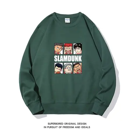 灌篮高手卫衣男秋冬樱木花道圆领套头上衣宽松休闲运动无帽上衣图片