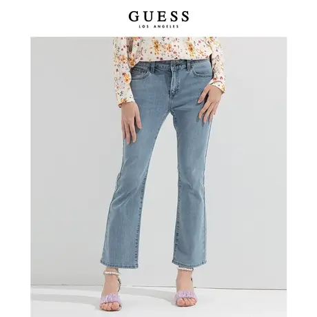 【38上新季】GUESS款女士简约通勤直筒牛仔裤商品大图