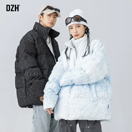 情侣美式棉衣外套男高级感炸街情侣棉服冬季2023年新款冬装面包服商品大图