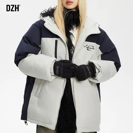 男士美式运动棉服男女同款保暖棉衣外套情侣款2024新款冲锋衣冬季商品大图