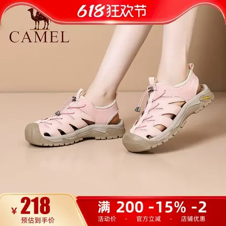 骆驼女鞋2025夏季新款户外沙滩鞋休闲运动凉鞋女包头情侣款溯溪鞋商品大图