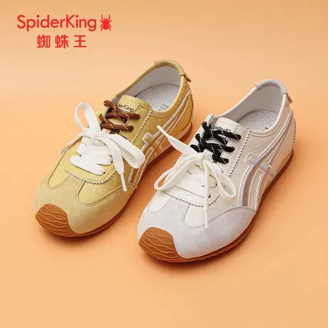 SPIDER KING/蜘蛛王正品女德训鞋2025秋新款真皮休闲运动小白鞋轻图片