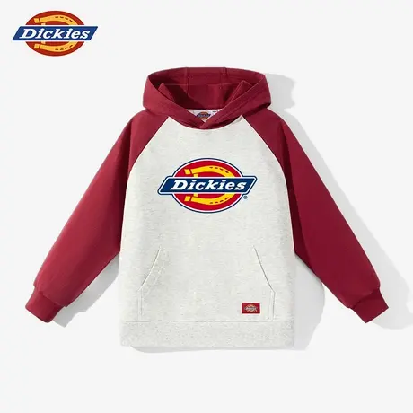 Dickies童装男童卫衣儿童撞色拼接连帽上衣男孩秋季美式休闲衣服A图片