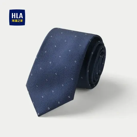 HLA/海澜之家箭头型领带2024新款商务精致花纹时尚饱满亮丽领带男商品大图