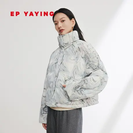 EP YAYING雅莹女装 松花江白鹅绒科技感羽绒服 2023秋冬新款Y108A图片