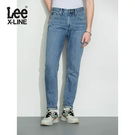 【直播秒杀专享】LeeXLINE浅蓝731舒适锥形男款牛仔裤潮流休闲图片