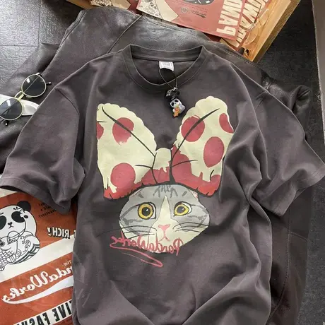 胖mm大码东大门女装t恤欧货潮炸街上衣显瘦纯棉ins韩版短袖洋气夏商品大图