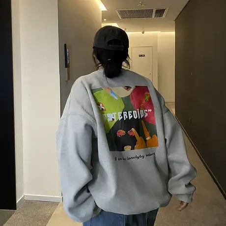 hiphop高街单穿薄款卫衣女嘻哈潮ins酷早秋欧美内搭打底chic上衣商品大图