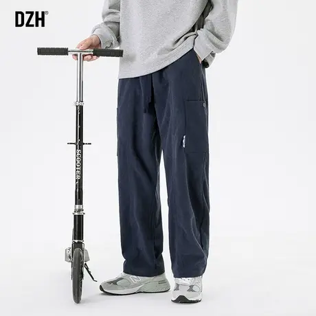 男士工装裤子男美式高街灯芯绒男裤直筒休闲裤2024年新款秋季男裤商品大图