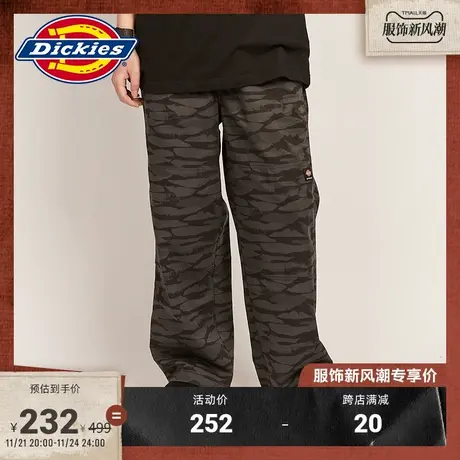 Dickies商场同款 23新品工装灵感秋冬新款松紧腰头休闲长裤商品大图
