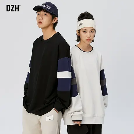 情侣卫衣男士春秋季美式潮牌男宽松套头长袖上衣2023新款美式外套商品大图