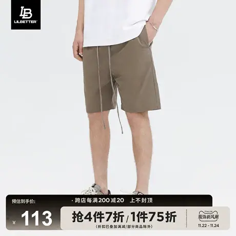 Lilbetter休闲裤男短裤潮流夏季新款裤子美式高街五分裤百搭中裤商品大图