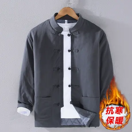 唐装中国风男装棉衣男棉服立领复古男士短款外套中式棉袄冬季新款图片