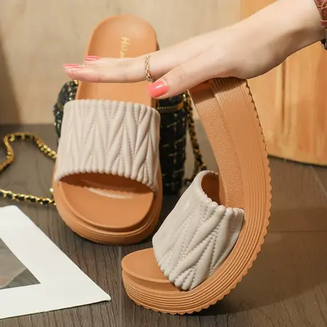 凉拖鞋女款夏季外穿时尚网红一字拖室内家居浴室防滑法式凉拖百搭商品大图