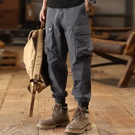 Modi Nick/摩帝尼克男款裤子宽松大码男士工装裤户外运动机能裤商品大图