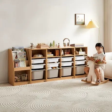 政府补贴全友家居现代简约男女孩收纳架客厅卧室青少年储物组合柜商品大图