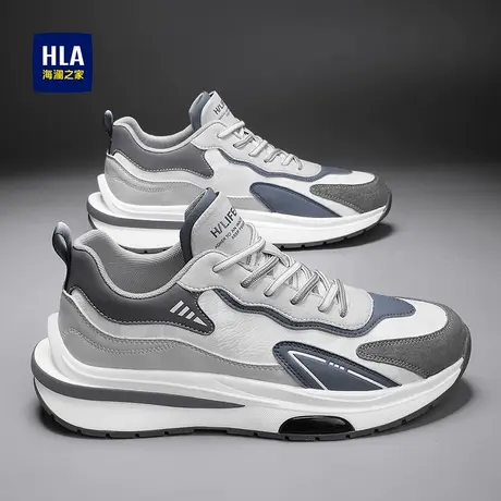 HLA/海澜之家休闲鞋男鞋春夏款2025新款百搭厚底轻便鞋子男士潮鞋商品大图