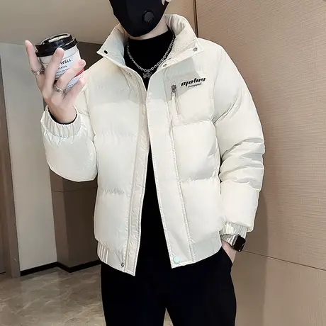 棉服男个性韩版休闲短款立领防寒加厚冬装棉袄外套ins潮牌棉衣图片