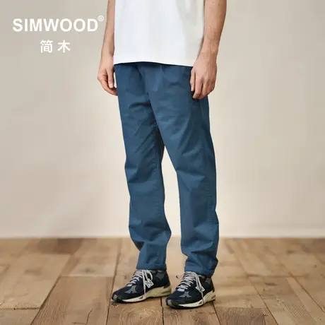 Simwood简木男装【LT02宽松锥形】270g低弹松紧腰头九分休闲裤男商品大图