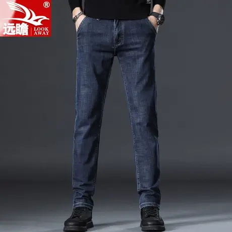 春季牛仔裤男商务百搭2023新款弹力宽松直筒休闲长裤子男士春秋款商品大图