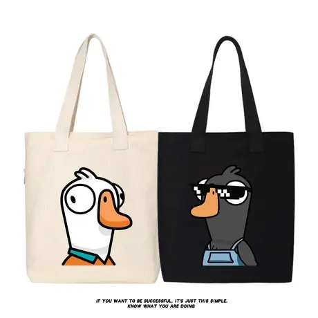 秀洛Steam狼人杀游戏大鹅鸭杀周边书包手提包帆布包学生包购物袋商品大图