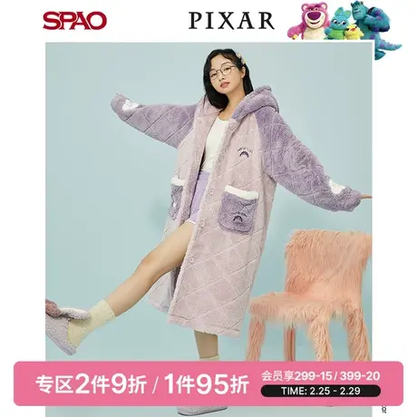 SPAO皮克斯毛毛狂欢系列春季新款闺蜜款居家睡裙SPPPD1CD08图片