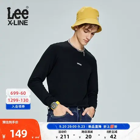 LeeXLINE23新品标准版logo圆领多色男长袖T恤LMT0053844LE商品大图